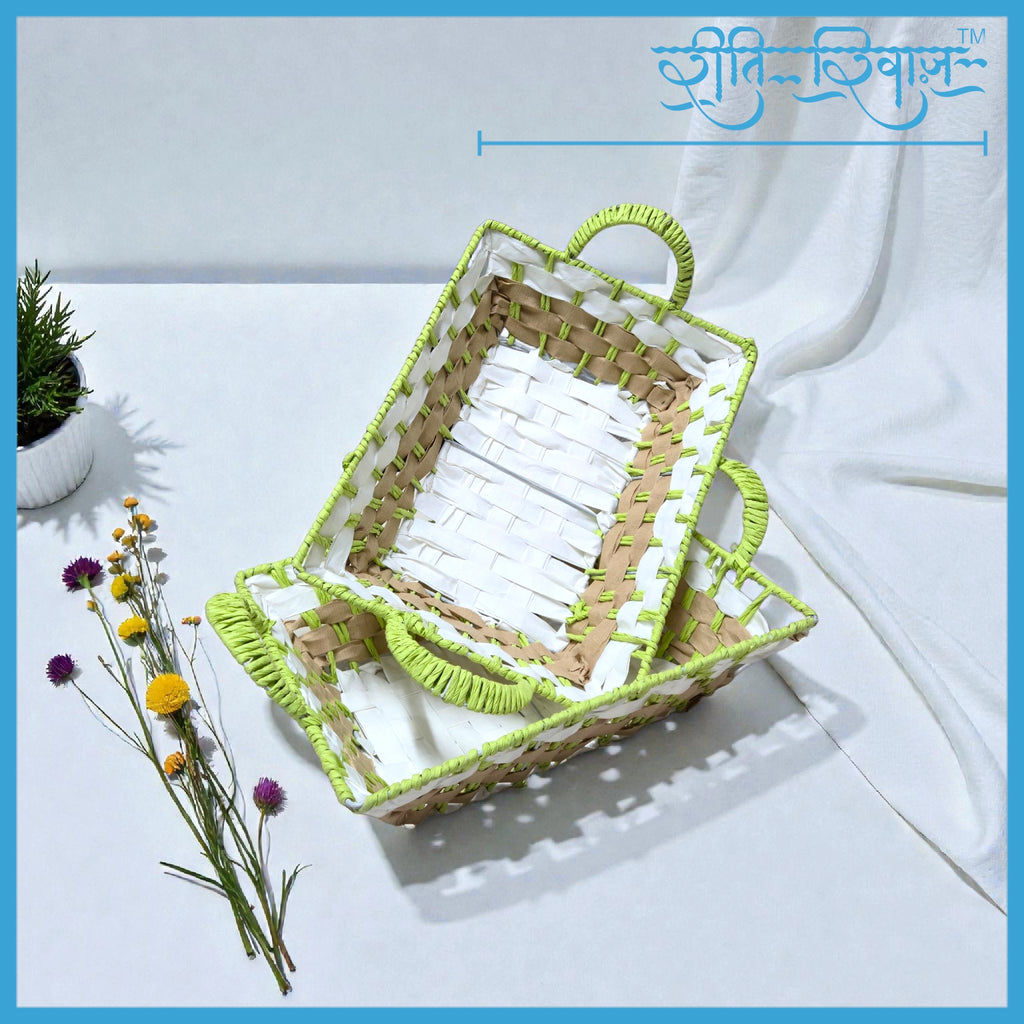 BASKET SWASTIK GREEN 1009 11*15